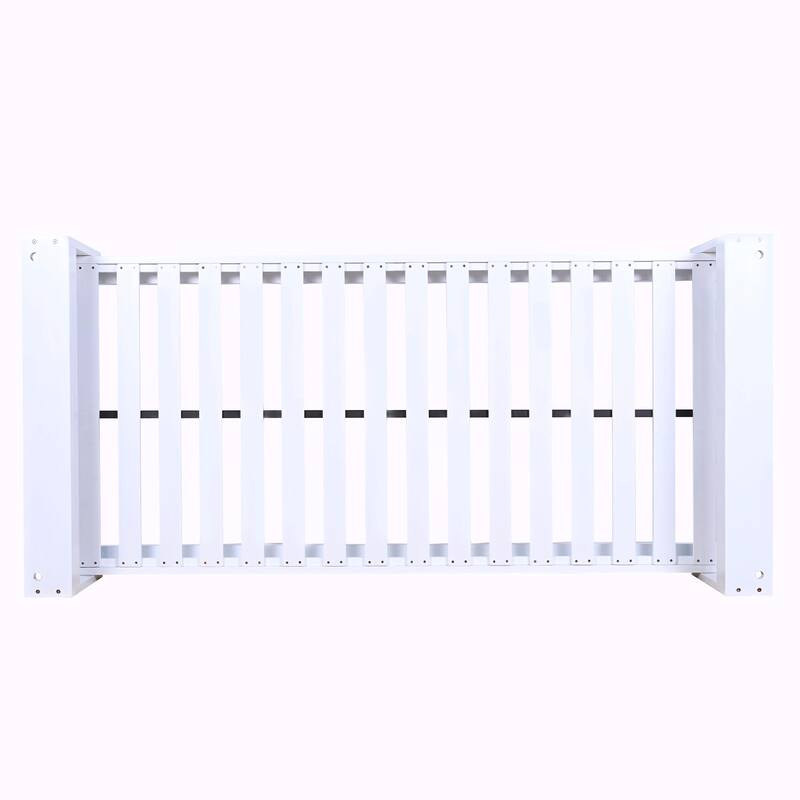 Twin Size Porch Swing Bed Seating Group, Patio Acacia Wood Swing Frame with Hemp Rope