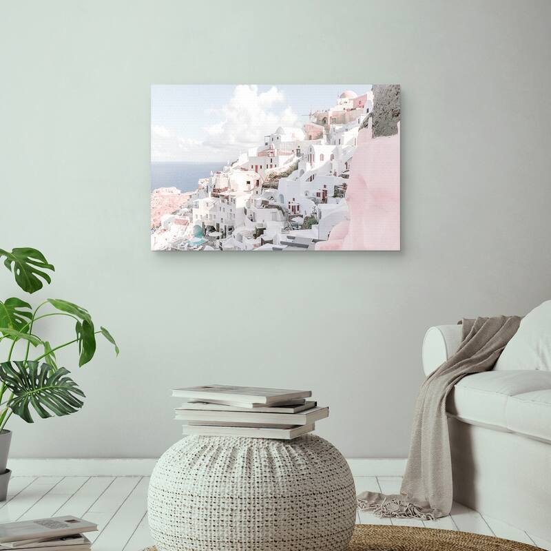 Santorini View by Heather Loriece Canvas Art Print