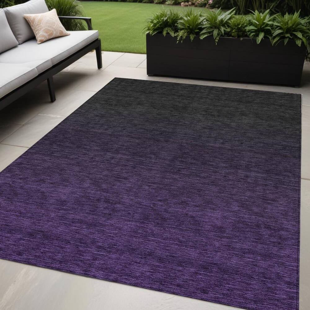 HomeRoots Abstract Transitional Rectangle Outdoor Rug