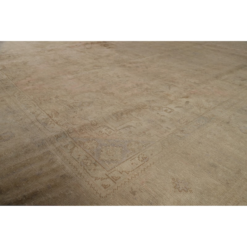 Medallion Geometric Tabriz Persian Vintage Rug Handmade Wool Carpet - 8'2" x 11'4"