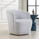 preview thumbnail 3 of 6, Solid Barrel Style Swivel Chair - 30.5" - Blue