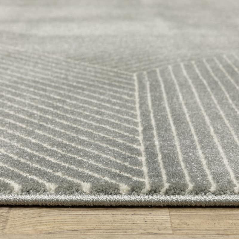 Style Haven Ripley Modern Geometric Mixed Pile Area Rug