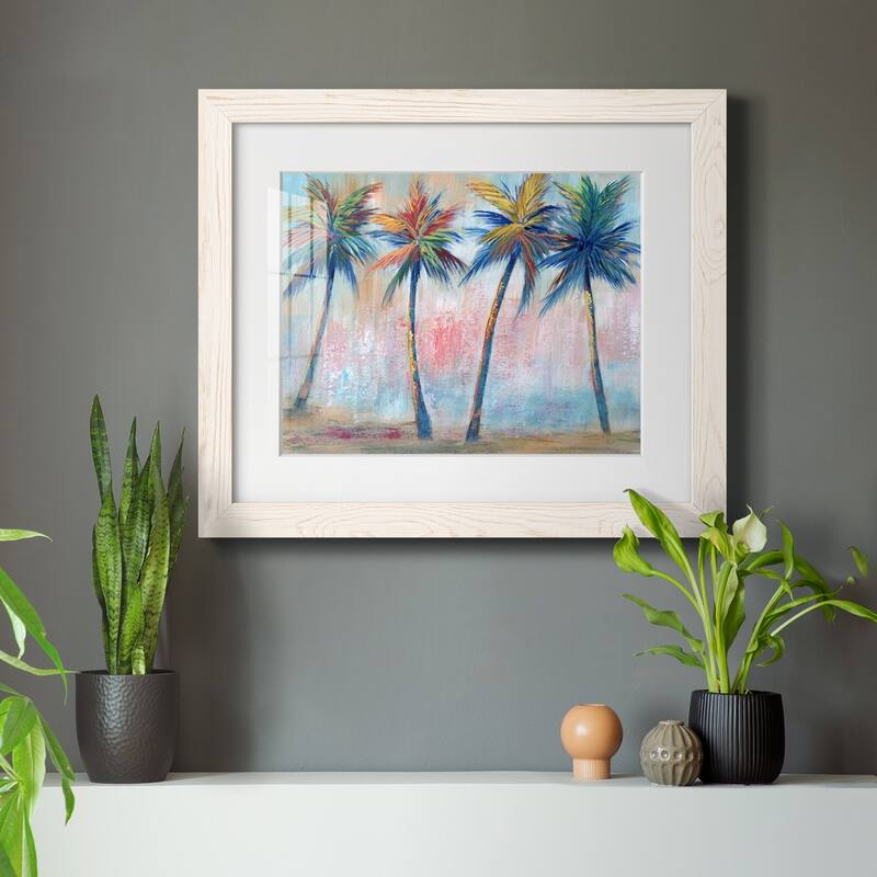 Color Pop Palms-Premium Framed Canvas - Ready to Hang