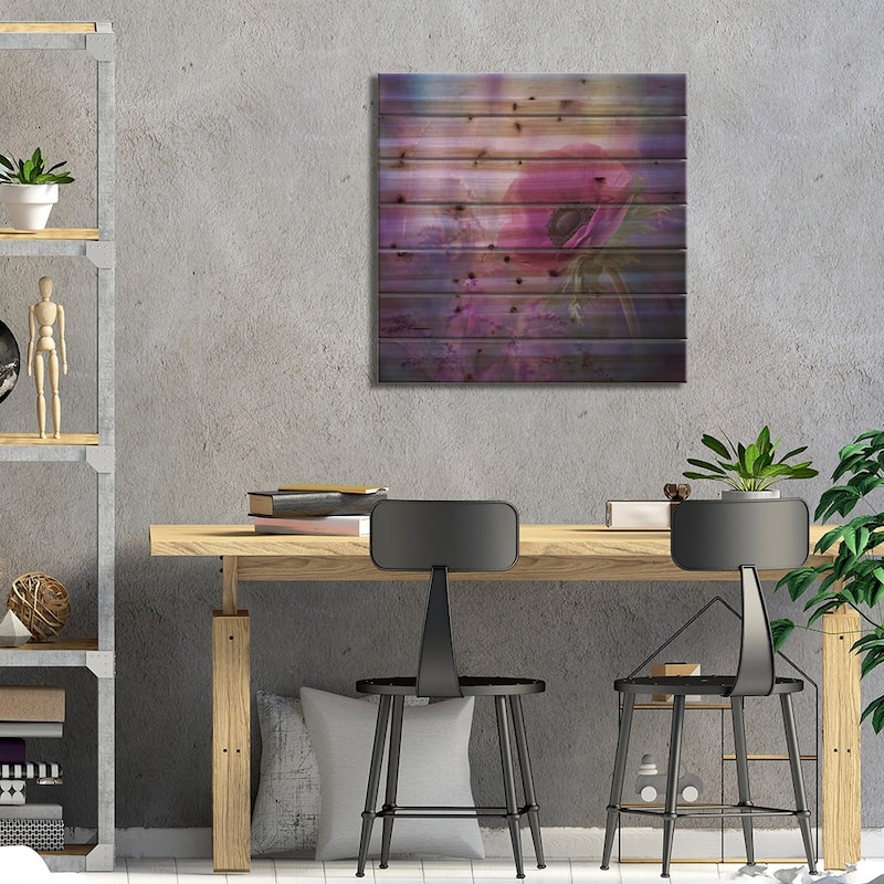 Ecstasy Print On Wood by Natalia Simongulashvili - Multi-Color