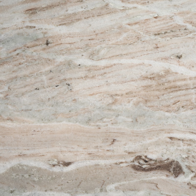 Nylah Solid Pink Marble Round Accent Table