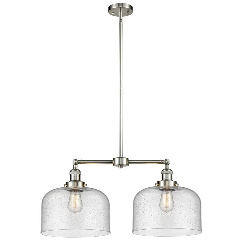Innovations Lighting X-Large Bell 2 Light 21" Wide Linear Chandelier