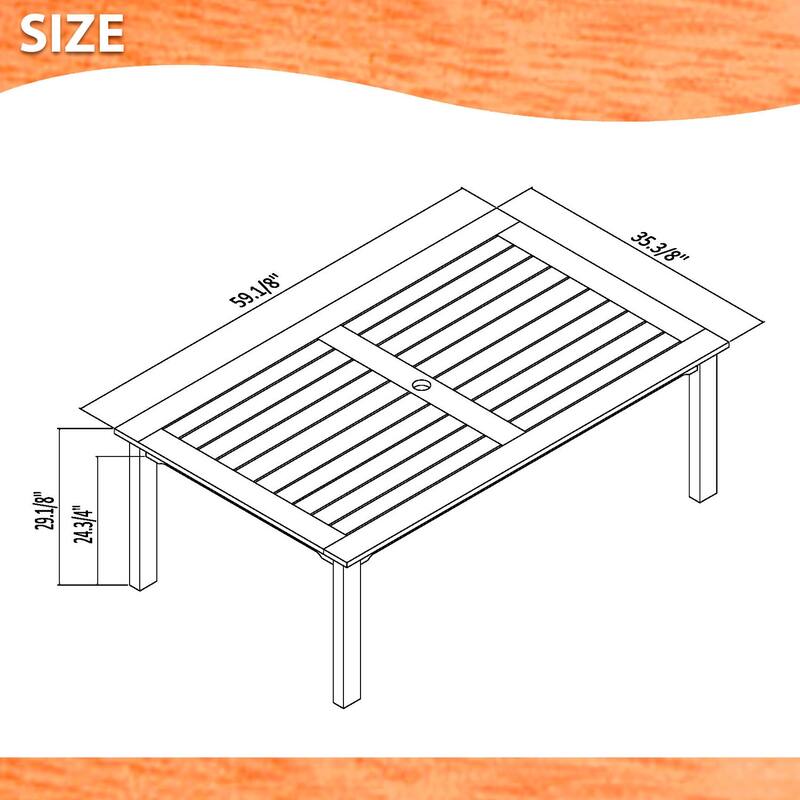 5-piece Rectangular Dining Set - 5 Piece