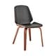 preview thumbnail 6 of 62, Brinley Walnut or Black Wood Upholstered Dining Chair