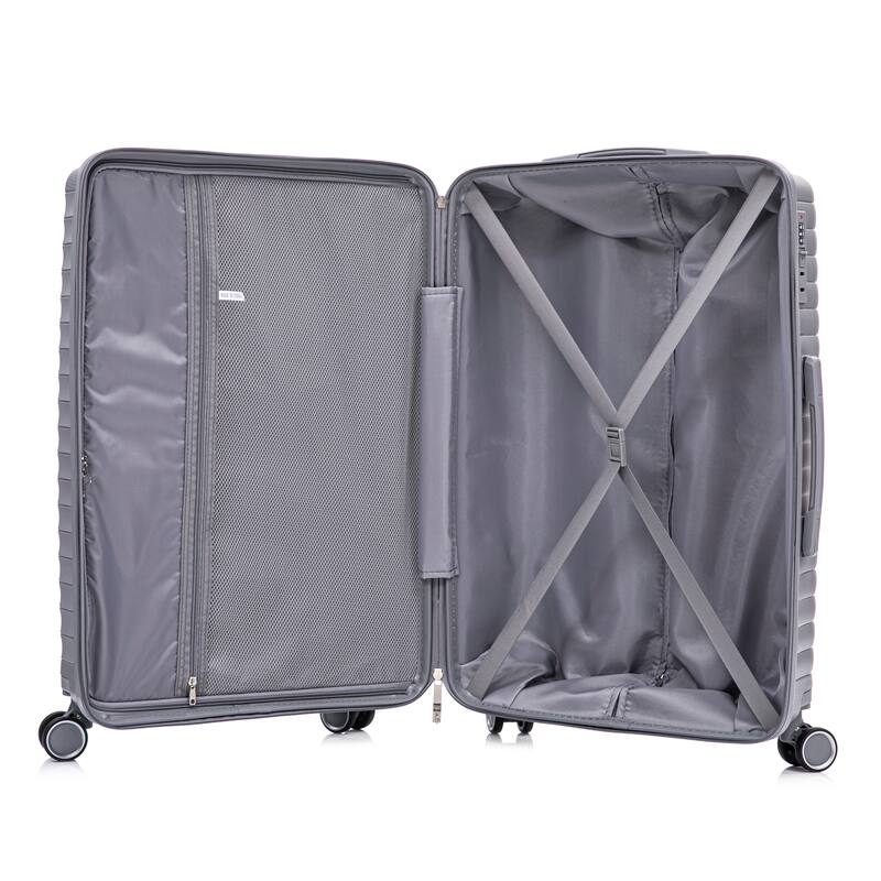14IN 20IN 24IN 28IN 4 pcs/set in PP Spinner Wheel Luggage, Carry on Suitcase, Iron Pull Rod, Combination Password Lock