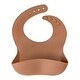preview thumbnail 6 of 10, Apricot Silicone Baby Bib Clay