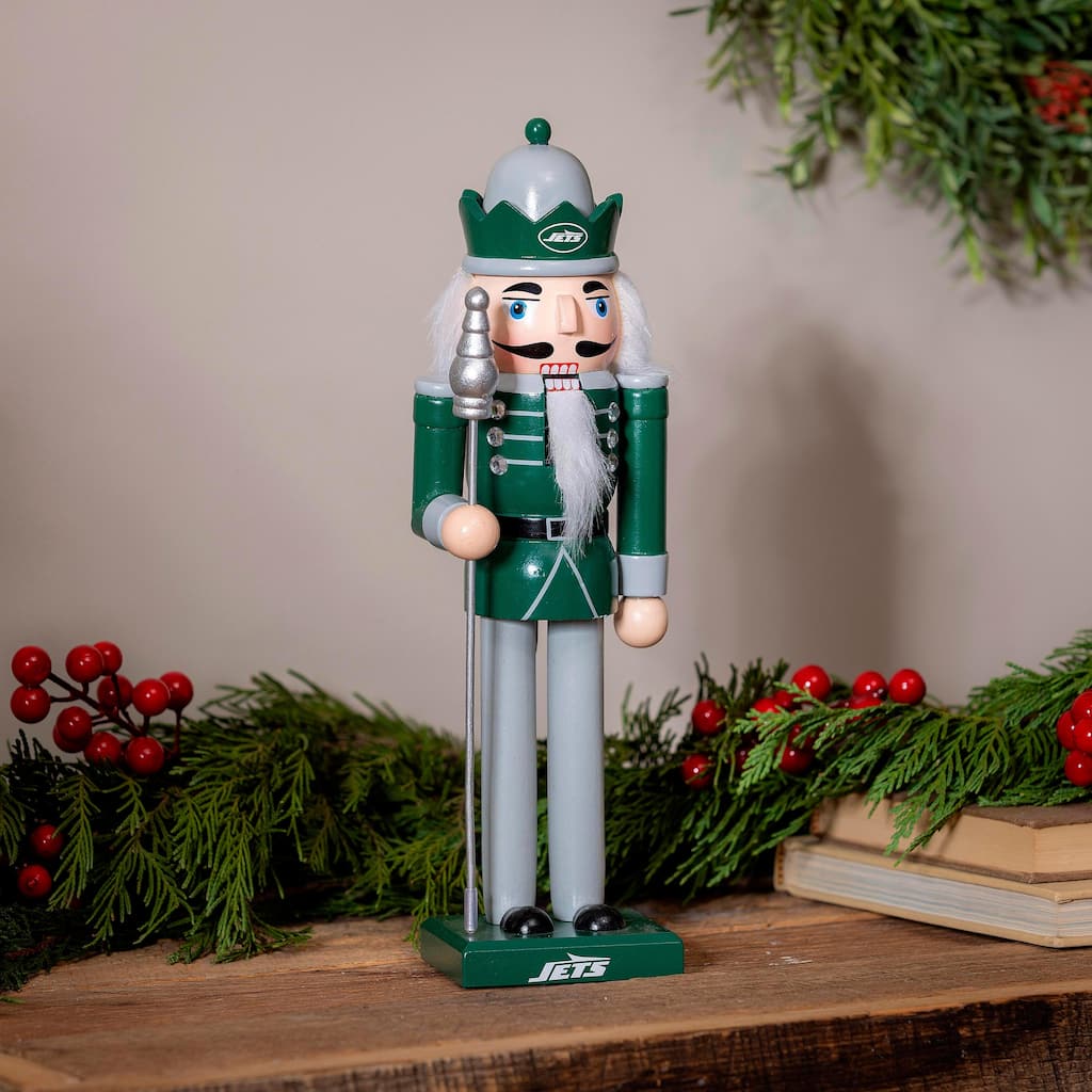 Nutcracker Statue, New York Jets - 4.92''W x 4.53''H x 13.78