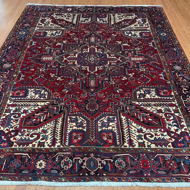 HERAT ORIENTAL Handmade Fine Heriz Rug - 8'9" x 10'10"