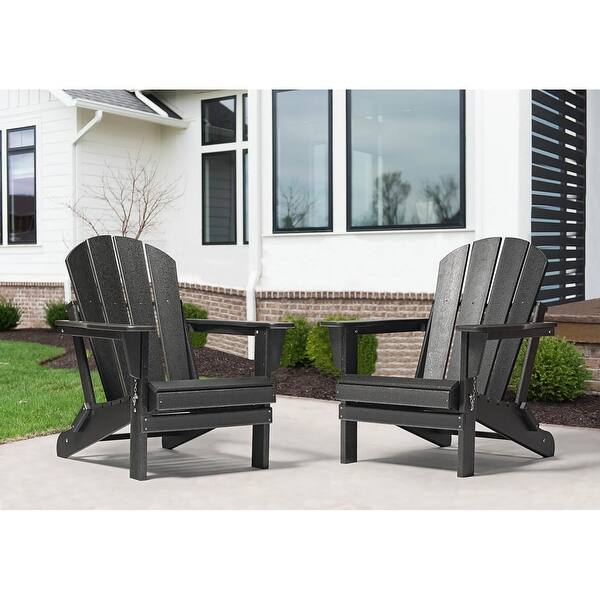 Shop Black Friday Deals On Laguna Folding Recycled Plastic Adirondack Chairs Set Of 2 On Sale Overstock 21258012