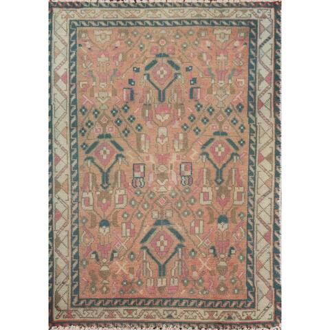 Traditional Tabriz Persian Rug Handmade Wool Carpet - 2'2" x 2'11"