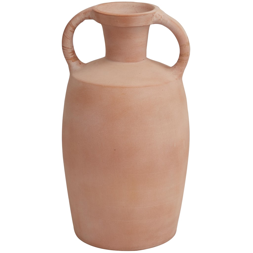 Ceramic Terracotta Jug Decorative Vase with Handles - Orange - Roche River Decor