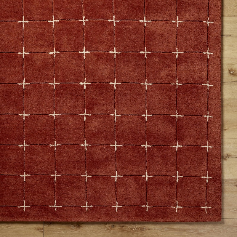Livabliss Brook Glam Plaid Area Rug