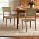 preview thumbnail 1 of 9, Couture 17.6" Wide Weave Seagrass Rattan Dining chairs - 17.6"W x 20.8"L x 35.6"H Set of 2 - Brown