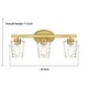 preview thumbnail 19 of 64, Acroma Modern Bathroom Vanity Light Art Glass Wall Sconce