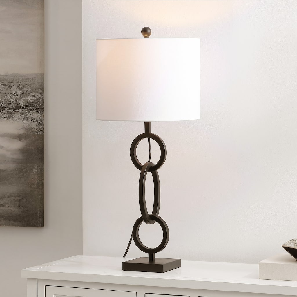 SAFAVIEH Lighting Renate 32-inch Iron Table Lamp - 13" x 13" x 32" - 13"W x 13"D x 30"H