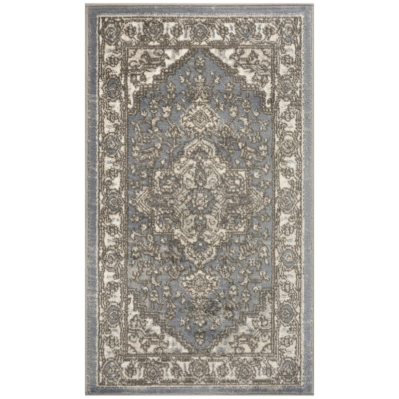 Nourison Quarry Indoor only Persian Area Rug. - 2' 2" x 3' 9" - Blue