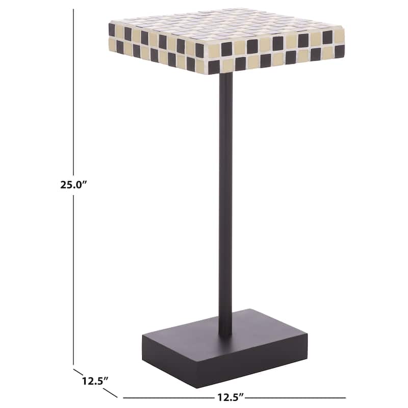 SAFAVIEH Home Satomi Accent Table - 13"W x 13"D x 25"H