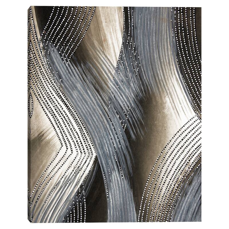 Gilded Strokes REV by Belle Maison Canvas Art Print
