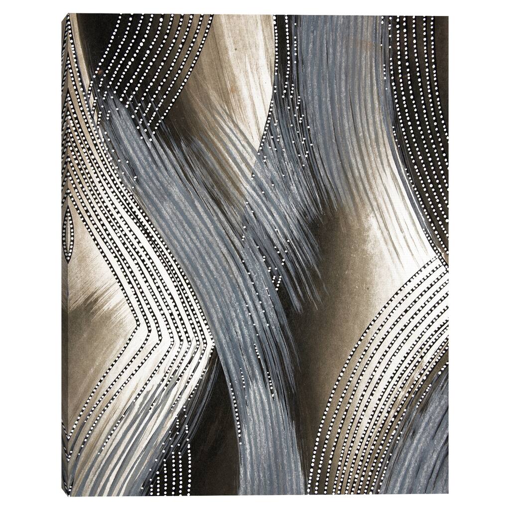 Gilded Strokes REV by Belle Maison Canvas Art Print