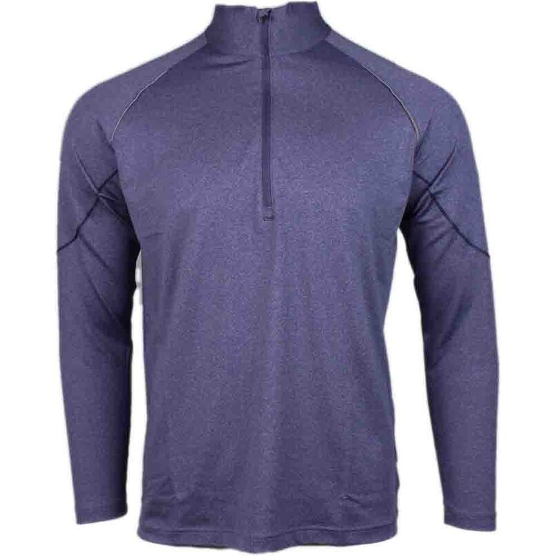 Shop Page Tuttle Mens Reflective Tape Heather Mock Neck Golf