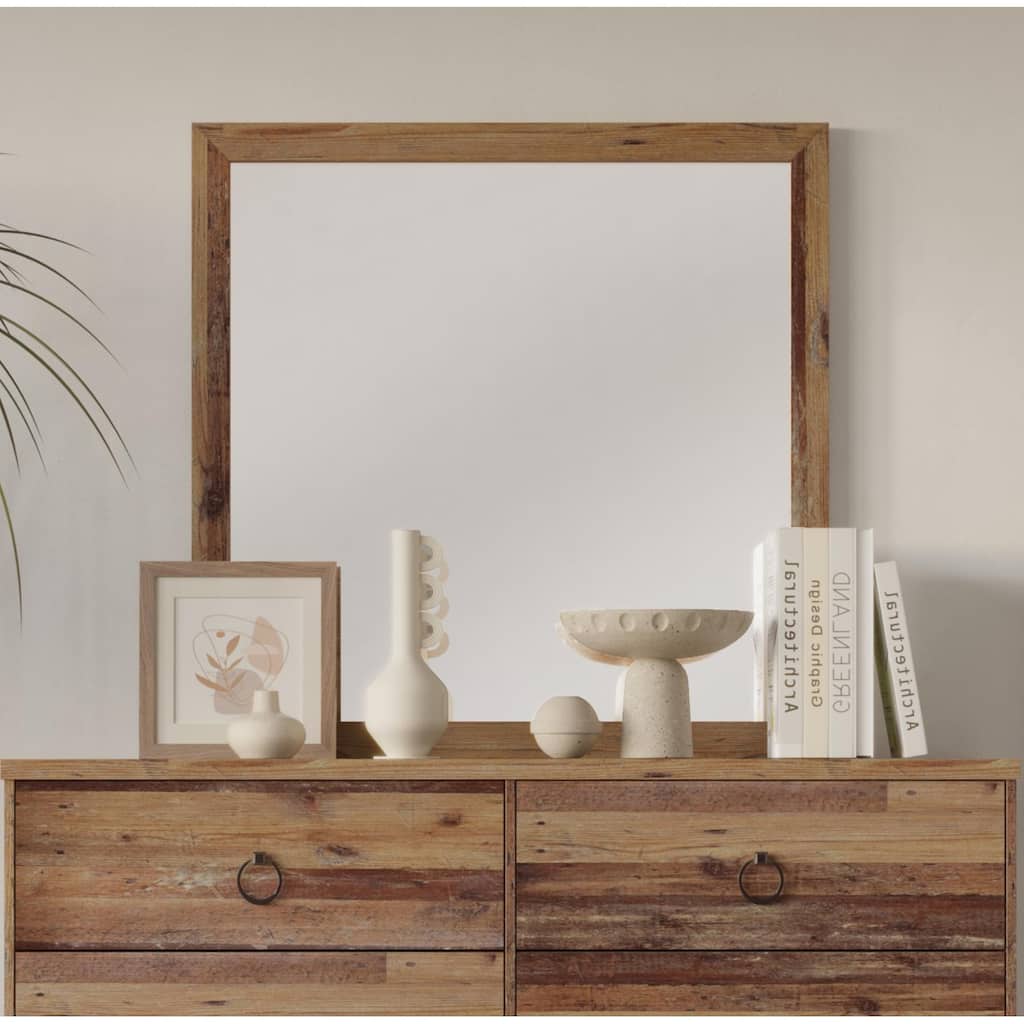 Jethro Dresser Mirror - Vintage Oak