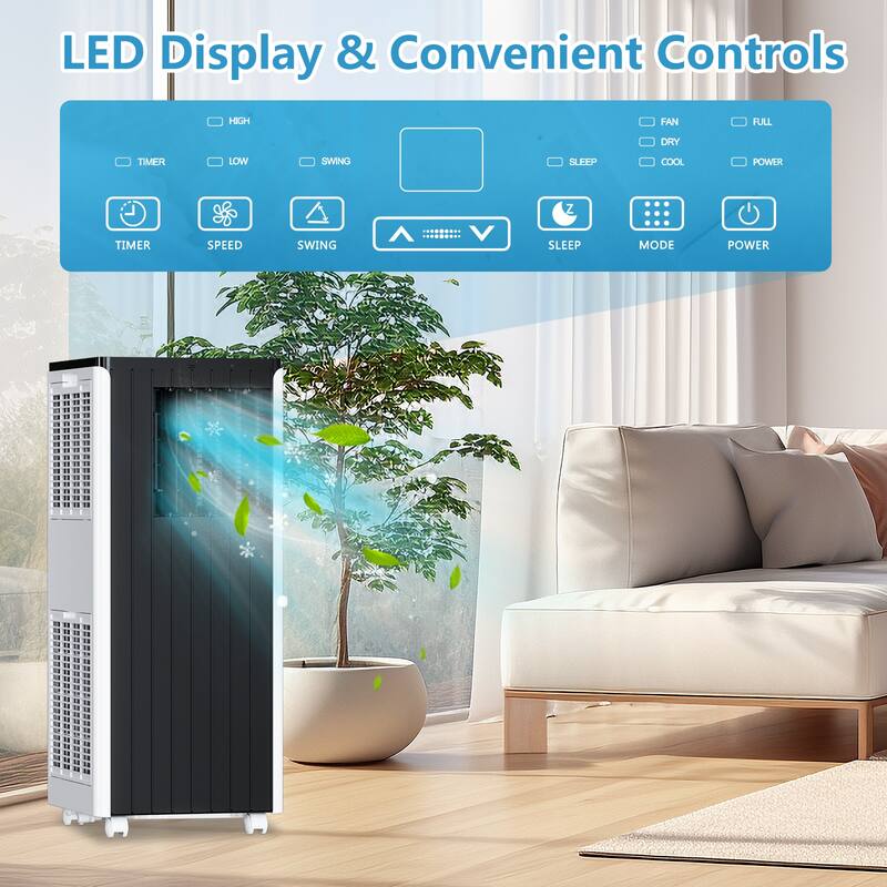 8000 Btu Portable Air Conditioner, with Remote Control