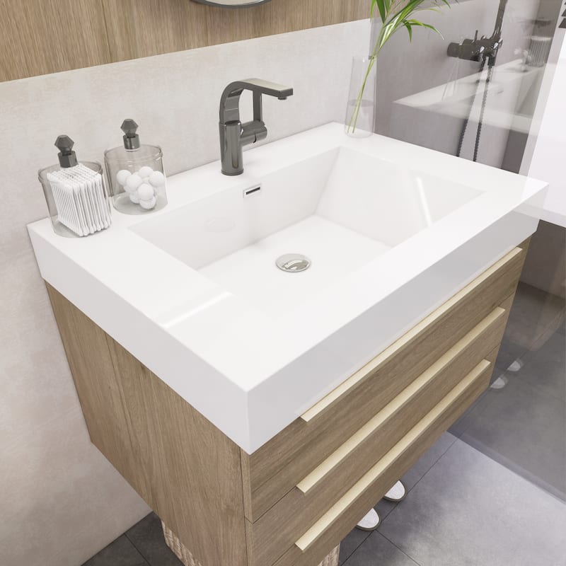 Noble 30" Wall Mounting Vanity with Reinforced Acrylic Sink