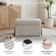 preview thumbnail 40 of 152, Rectangle Chenille Upholstered Storage Ottoman