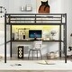 preview thumbnail 18 of 26, Space-Saving Design Loft Bed with Desk, TwinXL/Full Size