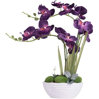 Large Artificial Potted Orchid Plant