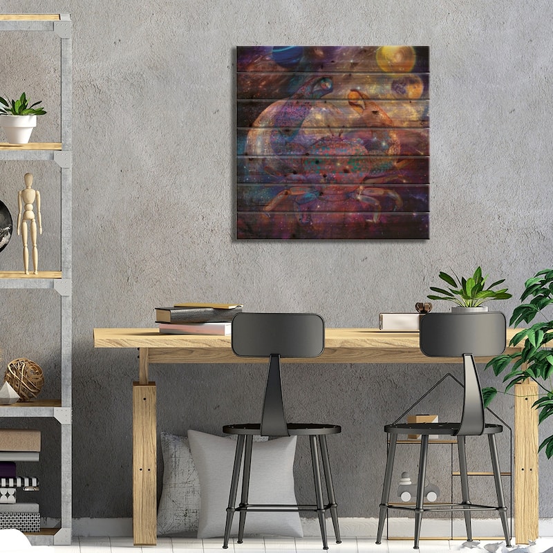 Mercury Rising Print On Wood by Iris Scott - Multi-Color
