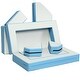 preview thumbnail 2 of 7, 8-Piece 4-in-1 Kids Climb and Crawl Foam Playset - 59'' x 39.5'' x 6'' (L x W x H)