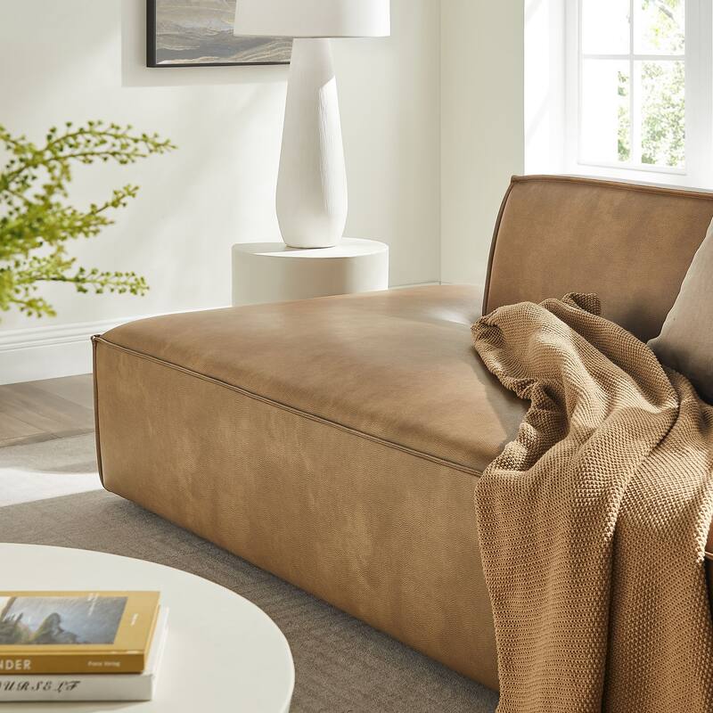 Restore 2-Piece Vegan Leather Modular Loveseat