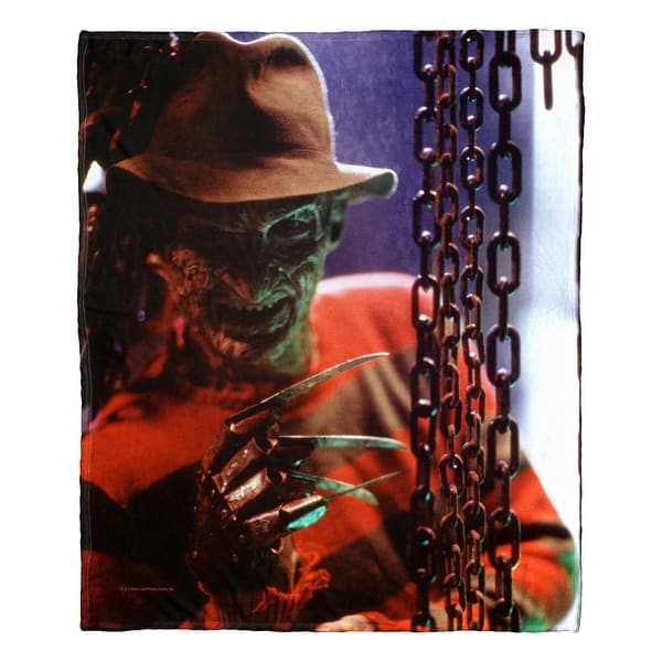 slide 2 of 5, Warner Brothers A Nightmare on Elm Street Gotcha Silk Touch Throw Blanket