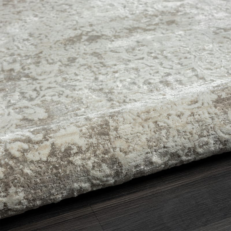 Sevita Gray Transitional High-Low Textured Indoor Area Rug