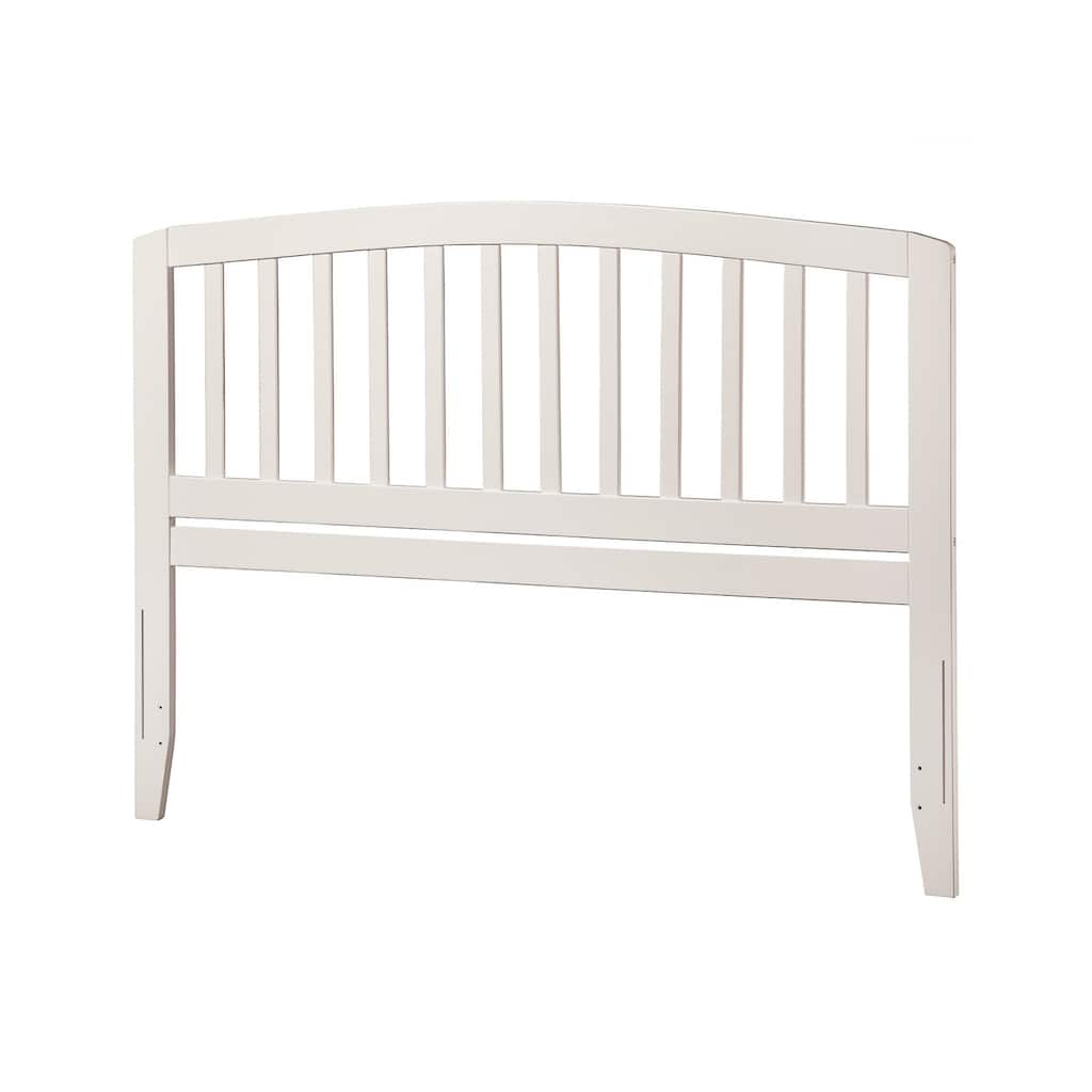 Richmond Slatted Wood Headboard with Rounded Top, USB Charging Port, and Easy Bed Frame Attachment