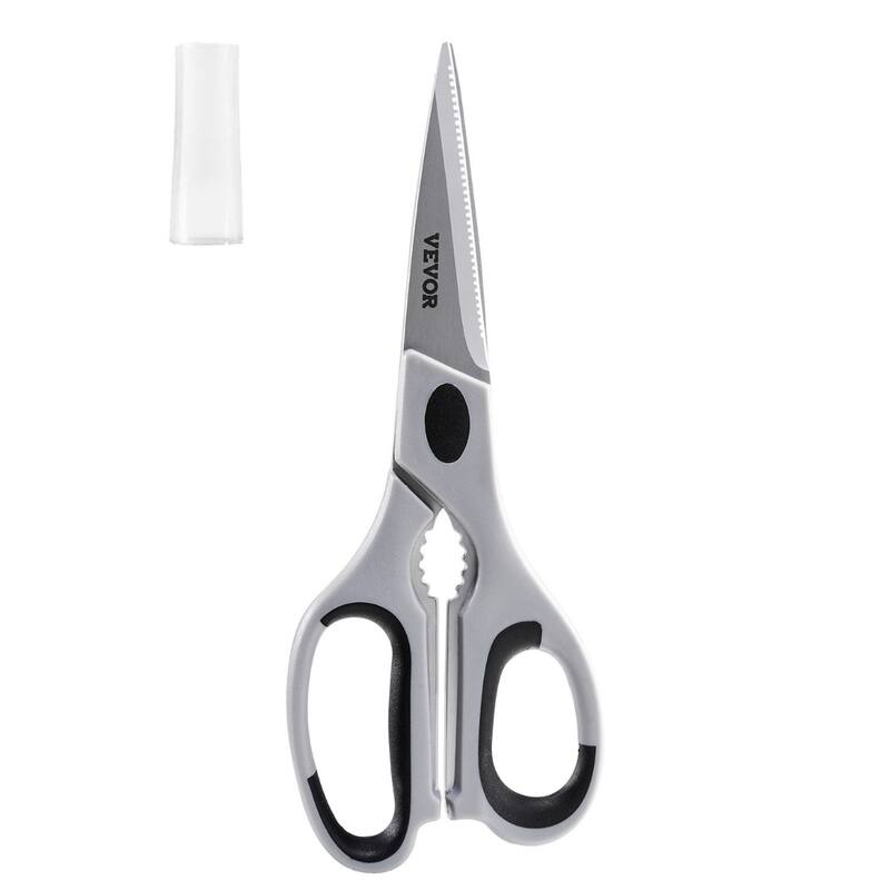 Stainless Steel Kitchen Scissors with Sheath for Precision Cuts - 1-Pcs