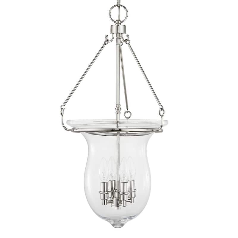 Livex Lighting Canterbury 4 Light Foyer Pendant - Polished Nickel