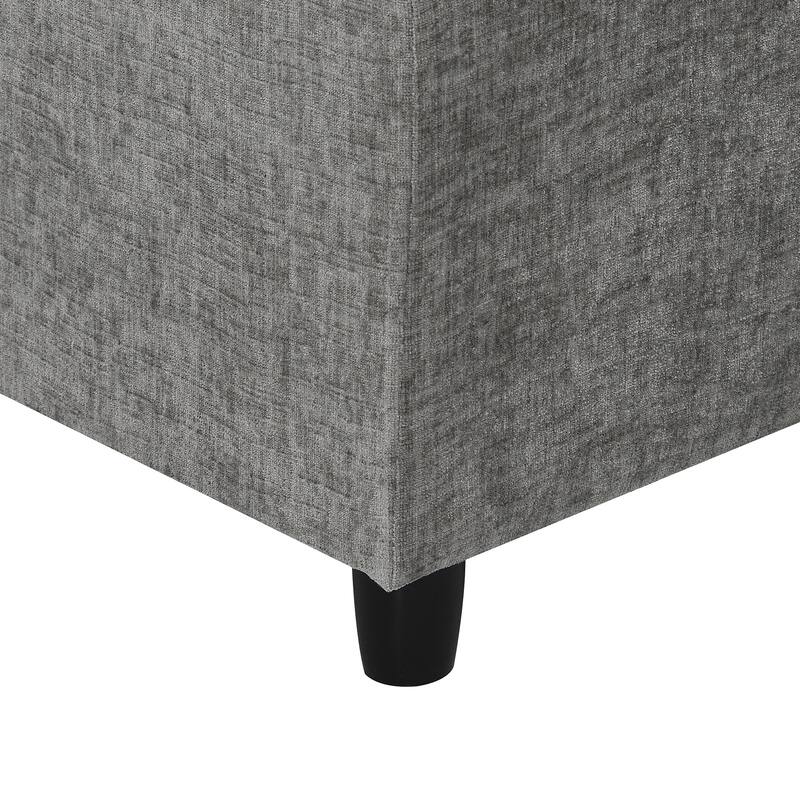 6-Piece Modular Cloud Chenille Sofa Bed with Ottoman by Harper&Bright Designs.