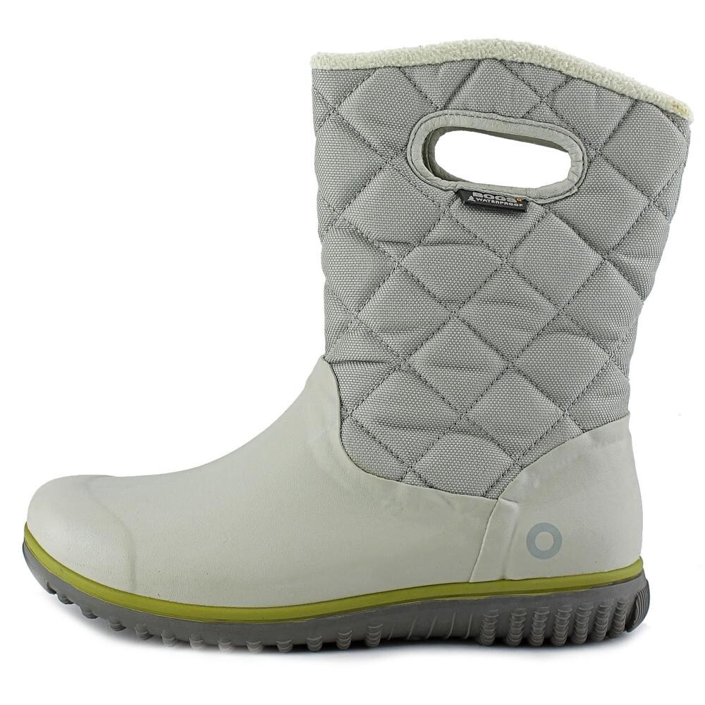 Shop Bogs Juno Mid Women Round Toe Synthetic Gray Winter Boot