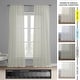 preview thumbnail 10 of 10, Exclusive Fabrics Montpellier Striped Linen Sheer Curtain (1 Panel)