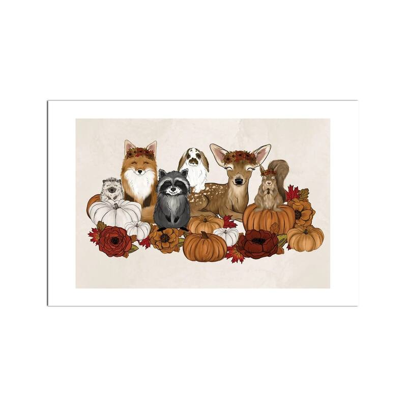 Fall Babies Fine Art Paper Print by Katie Bryant - Multi