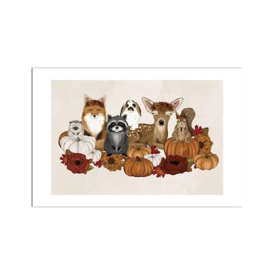 Fall Babies Fine Art Paper Print by Katie Bryant - Multi