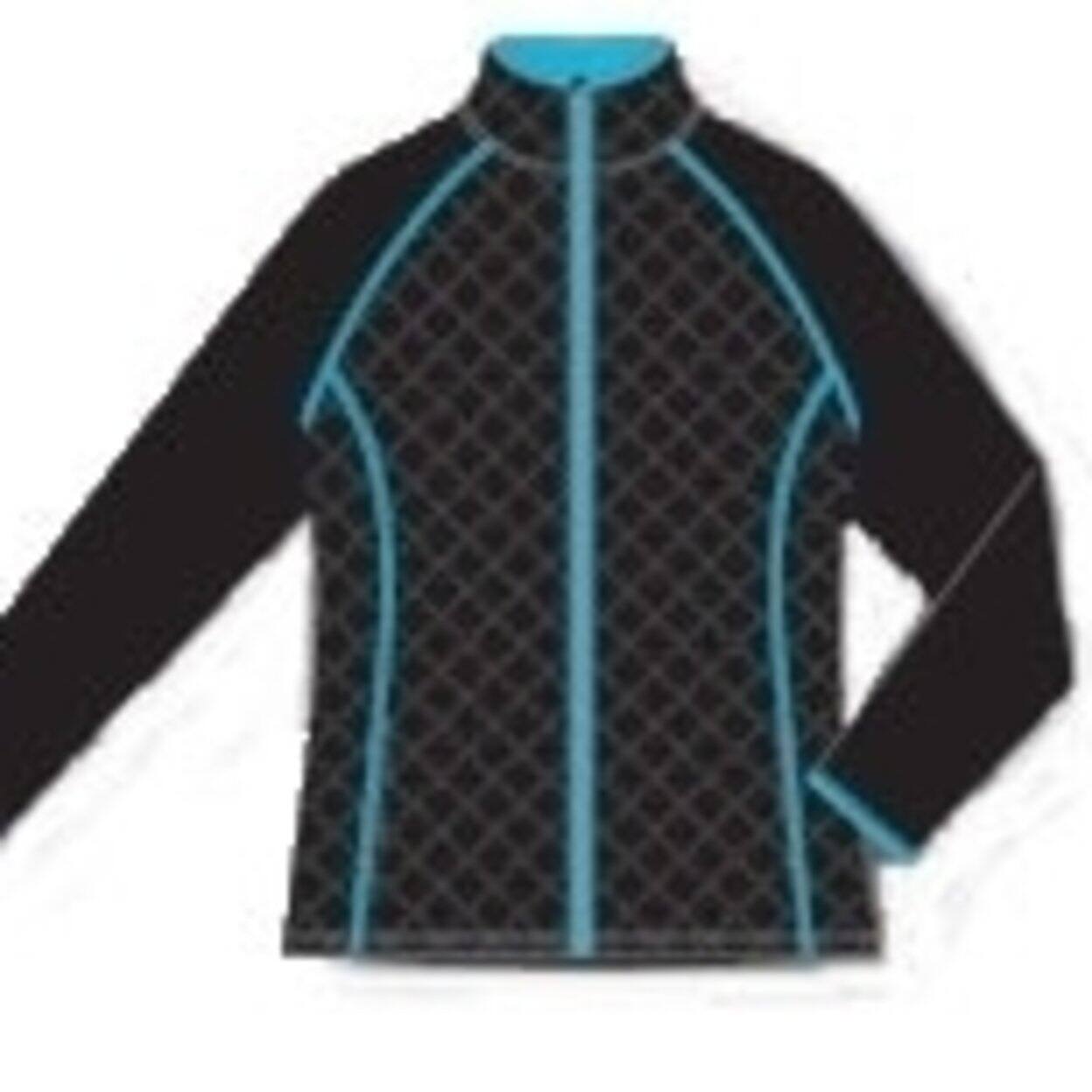 Shop Weather Apparel 58030 050 Xl Womens Poly Spandex Quilted Jacket Extra Large Black With Aqua Blue Overstock 27614607