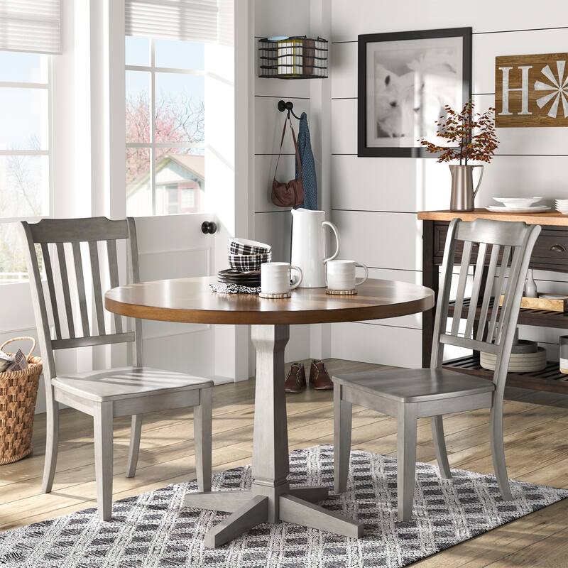 Eleanor Slat-back Wood Dining Chairs (Set of 2) by iNSPIRE Q Classic