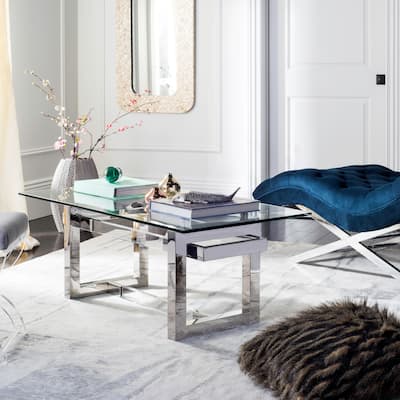 SAFAVIEH Couture Montrelle Acrylic Coffee Table - 48" W x 24" L x 18" H